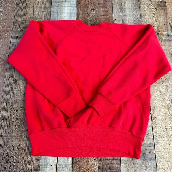 Vintage 90's Duck U Don't worry be happy red sweater men's small - Picture 5 of 7